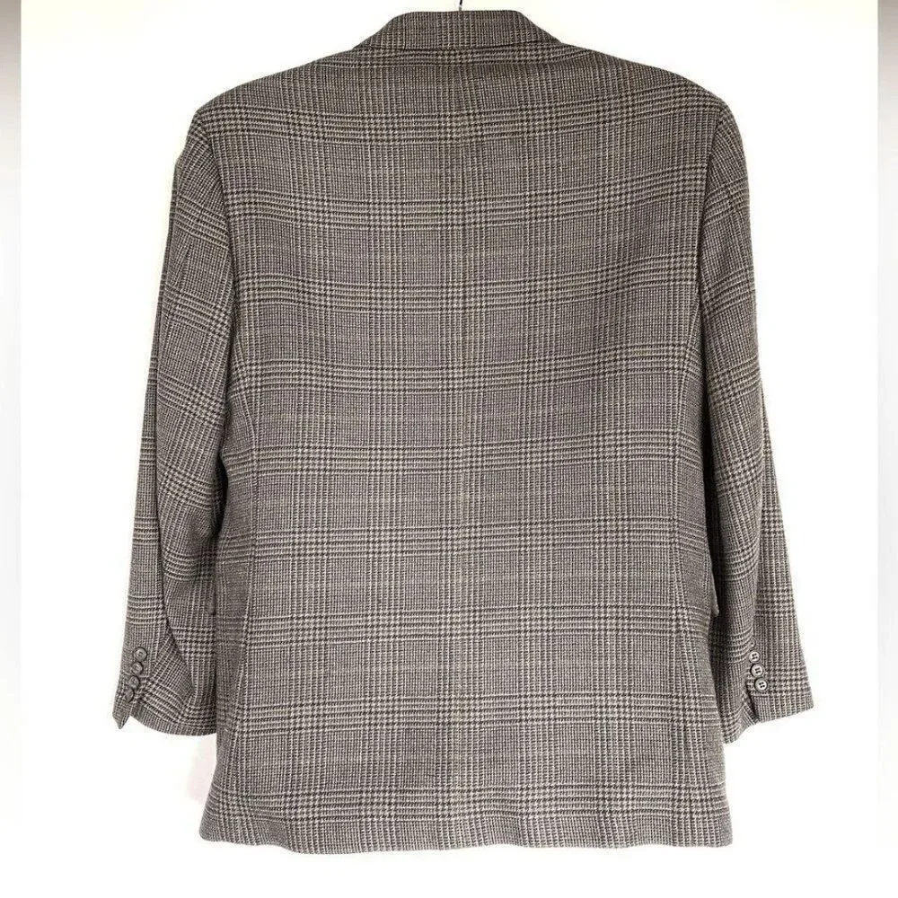 Gianfranco Ruffini Lambswool window pane Sport Coat 40R Ultra Soft Warm VGUC